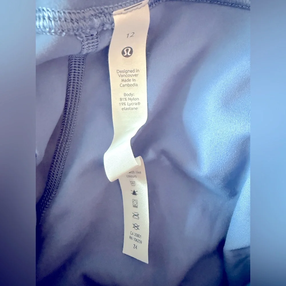🎀HP🎀 LULULEMON LEGGINGS NWOT Sz 12 Inseam 22” 🎀 - Picture 5 of 5